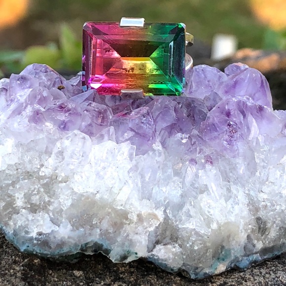 SOLD Watermelon Tourmaline Ring - Picture 8 of 8